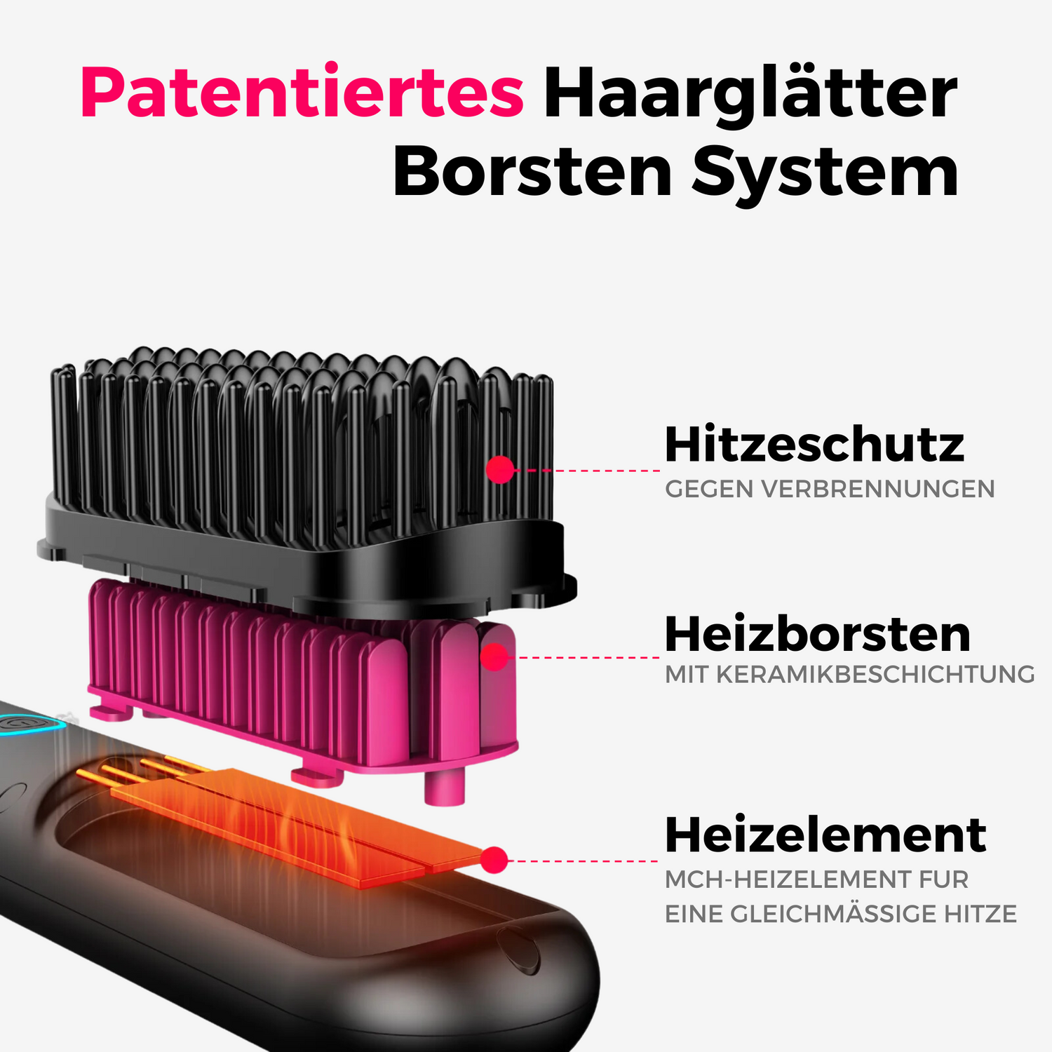 Whipl™ Allez-y ! - brosse lissante portable