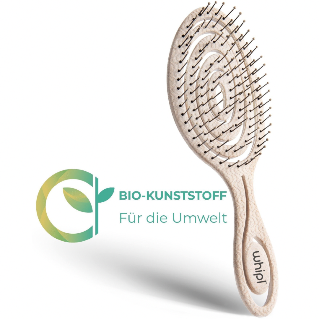 Brosse démêlante biologique à ressorts hélicoïdaux Whipl™ Snail