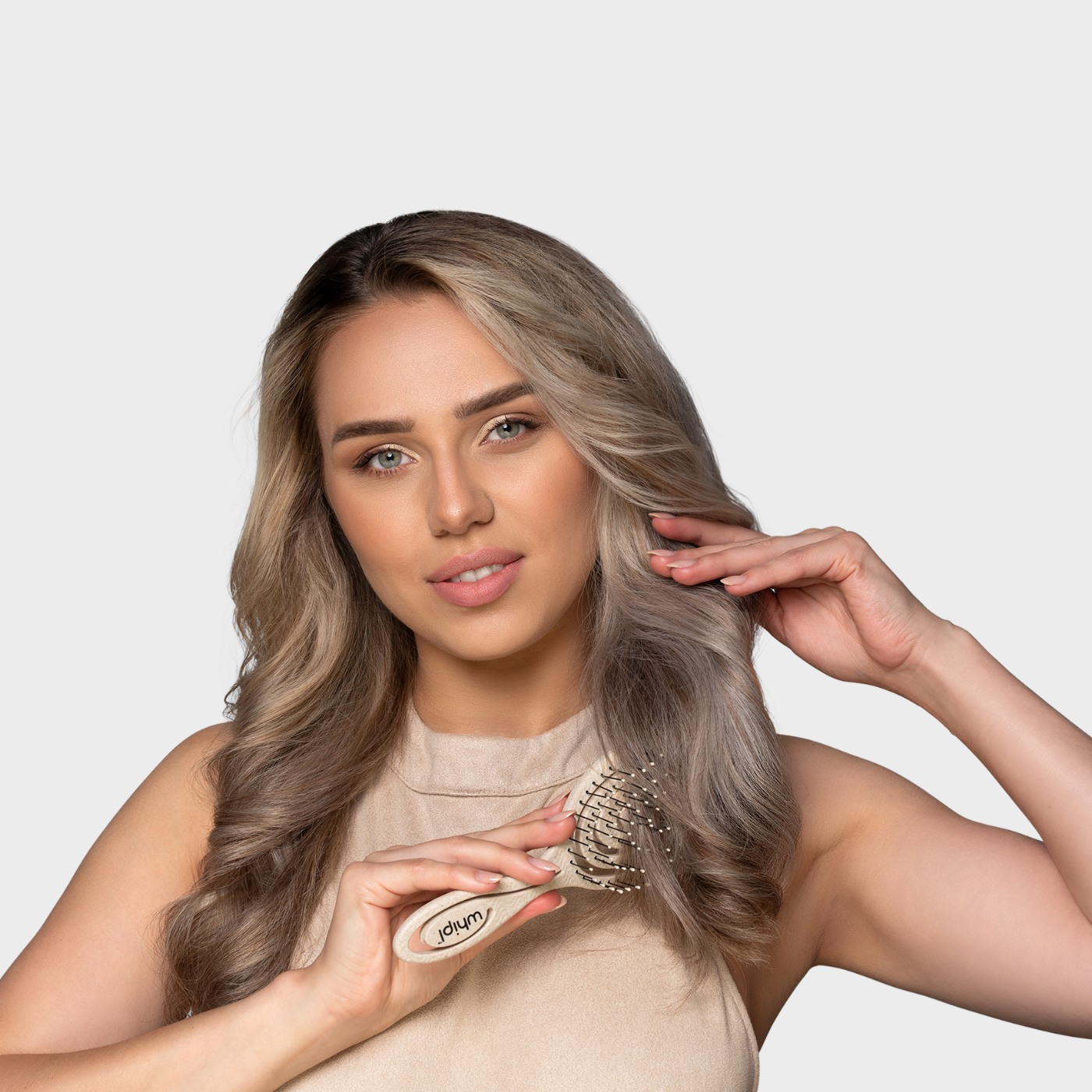 Brosse démêlante biologique à ressorts hélicoïdaux Whipl™ Snail